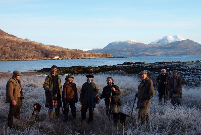 Shooting party Eilean Iarmain